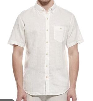 Weatherproof Vintage Shirt Mens XXL Linen‎ Blend White Hawaiian Soft #800